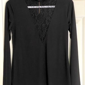 Long sleeve lace top